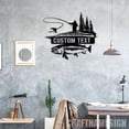thumbnail image 4 of Craftnamesign Custom Fishing Metal Wall Art, Fishing Sign, Fishing Decor, Fishing Gifts for Men, 4 of 5