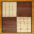 thumbnail image 1 of Ahgly Company Indoor Square Contemporary Brown Red Abstract Area Rugs, 8' Square, 1 of 6