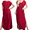 Burgundy, variant on Women's Plus Size Basic Maxi Dress With Pockets