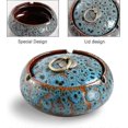 thumbnail image 4 of 2024 New Ashtray with lid, cigarette ceramic ashtray, outdoor with lid windproof ashtray indoor, retro ashtra, 4 of 4