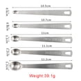 thumbnail image 4 of Vonky 5pcs Small Measuring Spoons Stainless Kitchen Measuring Spoons Steel Seasoning Dry and Liquid Ingredients Kitchen Mearure Tools, 4 of 9