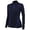 Navy, variant on Womens Athletic Tops Women Zipper Yoga Long Sleeve Sportswear Fitness Running Slim Stand Fashion Sweater Blouse Top Blue XL