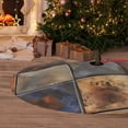thumbnail image 6 of Sigee Rustic Tile Pattern for Christmas Decoration Tree Skirt Christmas Tree Skirt,Christmas home decor Holiday Tree Skirt Fits Christmas Tree-30", 6 of 7