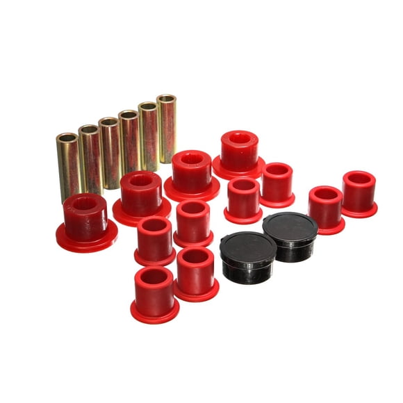 Fits 1998-2011 Ford Ranger Energy Suspension Leaf Spring Bushing 4.2154R Red; Polyurethane