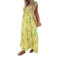 thumbnail image 1 of Txlixc Vestido floral largo de verano para mujeres vestido de playa Bohemia Txlixc  moda, 1 of 7