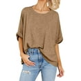 thumbnail image 2 of Women Oversized T-Shirt Summer Casual Short Sleeve Loose Tee Tops, 2 of 5
