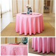 thumbnail image 3 of Tablecloths Machine Washable Neat Edges Round Spillproof Polyester Fabric Table Cover For Home, 3 of 5