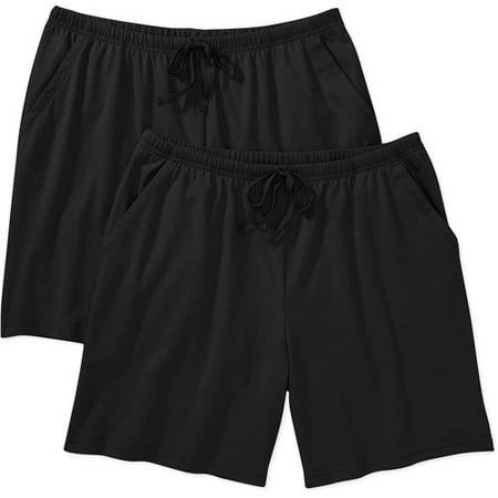 White Stag - White Stag - Women's Knit Shorts, 2-Pack - Walmart.com
