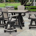 thumbnail image 3 of OS Home and Office Model 44S-C-WWBK Counter Height Square Table in Weatherwood with Black Base, 3 of 6