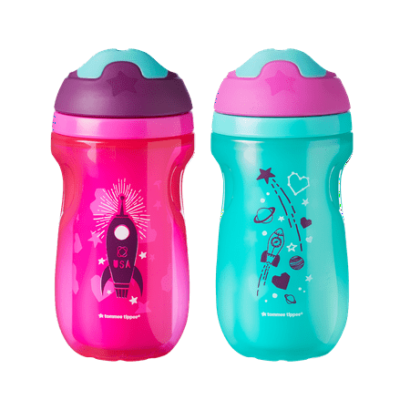 Tommee Tippee Insulated Sippee Toddler Tumbler Cup, 12+ months – 2pk (Colors & Designs