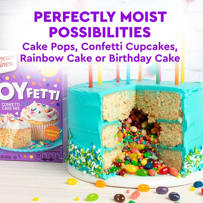 Duncan Hines Signature Perfectly Moist Rainbow Confetti Cake Mix