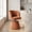Orange, variant on Peispie Adjustable Height Swivel Bar Stool, 19"-25" Modern Chenille Upholstered Counter Height Chair, 360° Swivel Round Accent Vanity Chair for Kitchen Island, Dining & Bedroom, 1 Pack, Beige