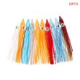 thumbnail image 1 of HLONK 10Pcs Plastic Fishing Lures Squid Skirt Trolling Octopus Soft Lure Bait, 1 of 19
