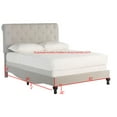 thumbnail image 5 of SAFAVIEH Hathaway Modern Tufted Bed Frame with Nail Heads, Twin, Light Grey, 5 of 7
