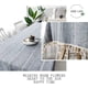 thumbnail image 3 of Nvzi Table Cloth Cotton Linen Tablecloth Wrinkle Free Stitching Tassel Tablecloth Rectangle Table Cloth for Dinning Kitchen Tabletop Decoration (Light Blue Gray, Square,55 x 71 Inch), 3 of 5