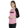 thumbnail image 4 of Inkmeso Women Raglan 3/4th Sleeve Tshirt&nbsp;Valentine's Day&nbsp;Gift Quote Love Graphic Top, 4 of 9