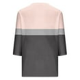 thumbnail image 2 of SHE IS Womens 3/4 Sleeve Tops, Flowy Shirts for Women Fall Tops for Women Trendy Fall Crop Womens Long Sleeve Blouses V Neck Plus Size Graphic Tees for Women 3x, 2 of 4
