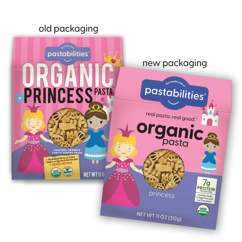 Organic Pasta For Kids - Shaped - & Castle Fun Theme, Family Size 