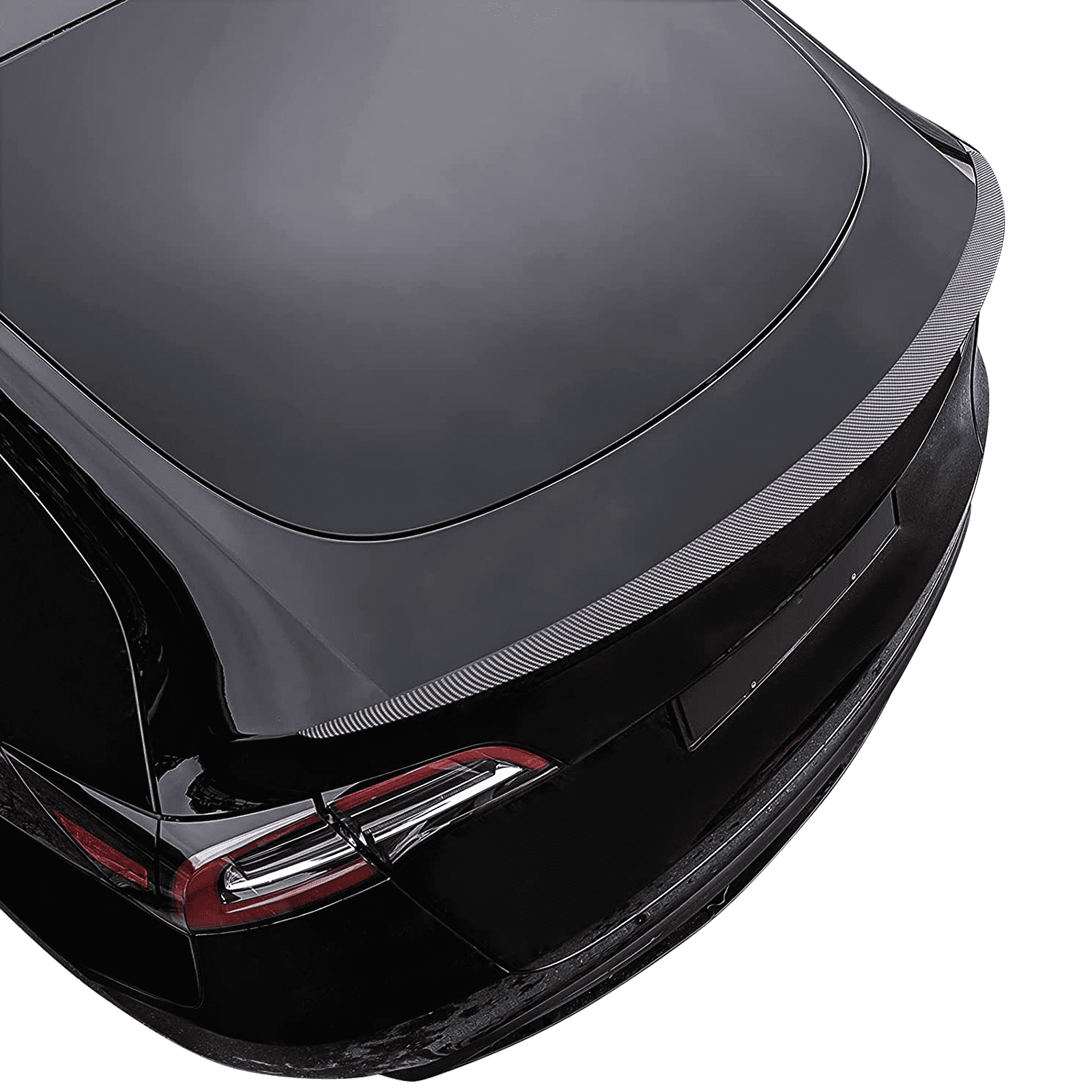 Ikon Motorsports Trunk Spoiler Wing for 2020-2025 Tesla Model Y OE Style Carbon Fiber