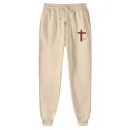 thumbnail image 3 of Womens Two Piece Sweatsuits Long Sleeve Jesus Letter Print Christian Hooded Sweatshirt and Sweatpants Baggy Comfy Fall Winter Track Suits Trendy, 3 of 6