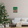 thumbnail image 2 of Tis The Season To Be Merry Patterned Holiday Graphic Art Gray Framed Art Print Wall Art, 2 of 7