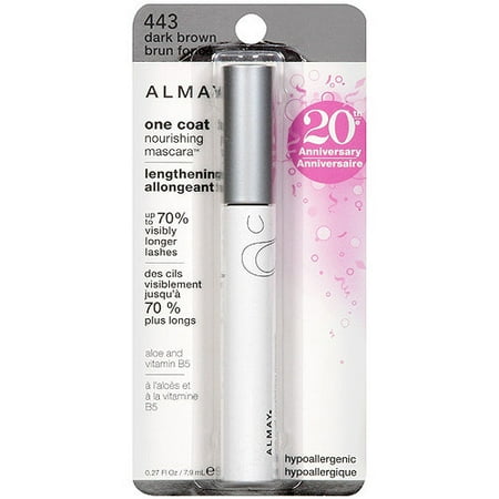 Almay One Coat Nourishing Lengthening Mascara, 443 Dark Brown