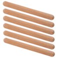 thumbnail image 4 of LOLIPPYY Lot de 6 Bâtons Rythmiques Instruments de Musique pour Enfants Bois Brun Clair Accessoires d'Enseignement Musical, 4 of 8