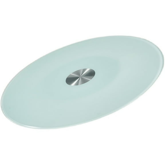 22" Glass Lazy Susan Turntable Dining Table Centerpiece Round Glass Lazy Susan, Silent & Smooth Spin Dining Turntable