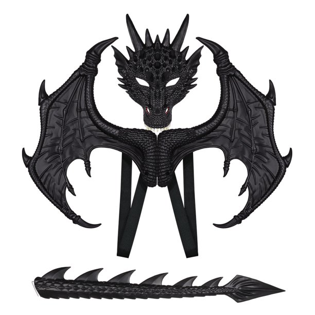 Conjunto de dragón ultraligero RP mejorado para Halloween, decoración para fiesta infantil, máscara de dragón, accesorios de cosplay