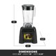 thumbnail image 5 of Waring Commercial Xtreme MX1000XTX Licuadora de Alta Potencia con Contenedor Raptor de Copoliéster d, 5 of 9