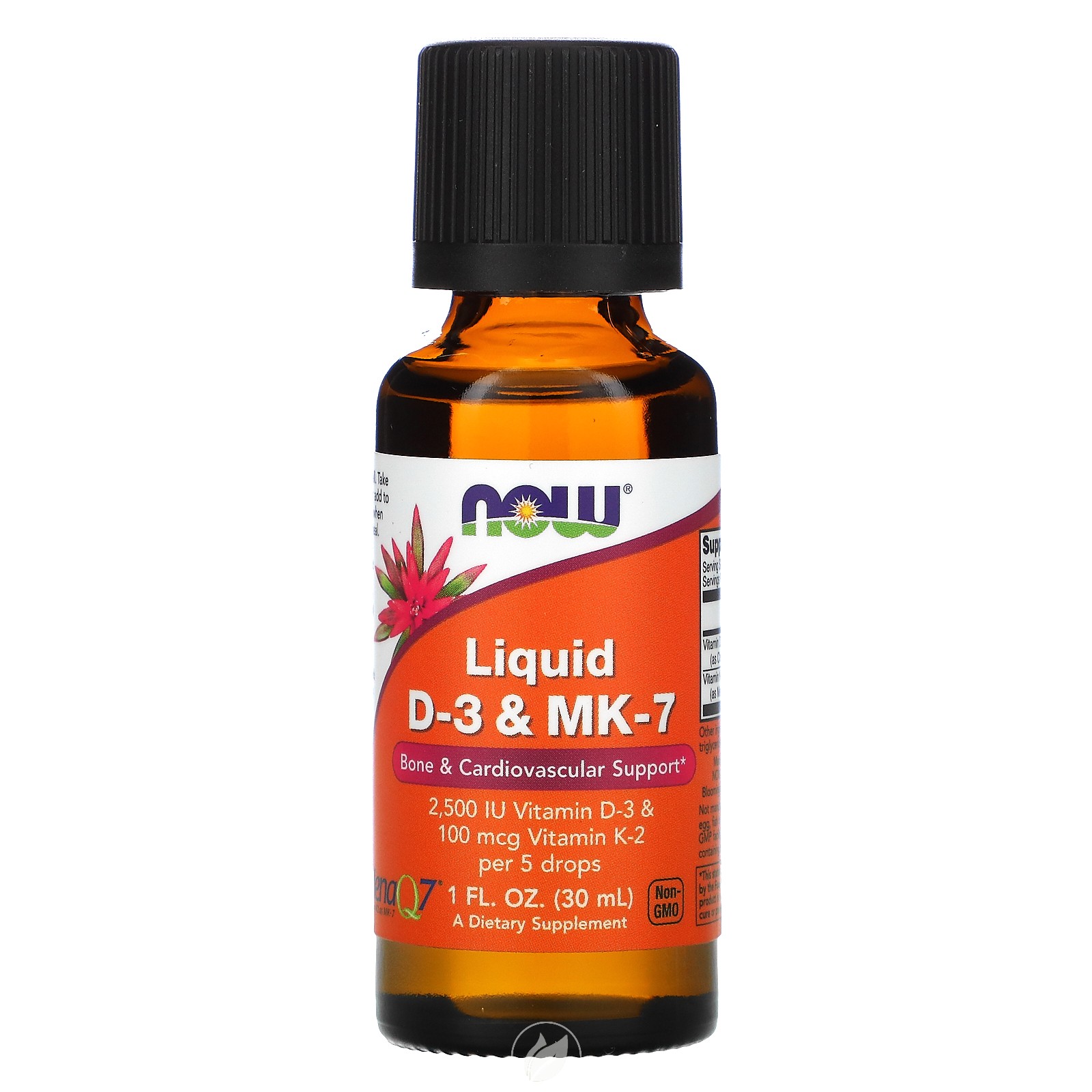 NOW Supplements Liquid Vit D3 & Mk7 1 Fl Oz