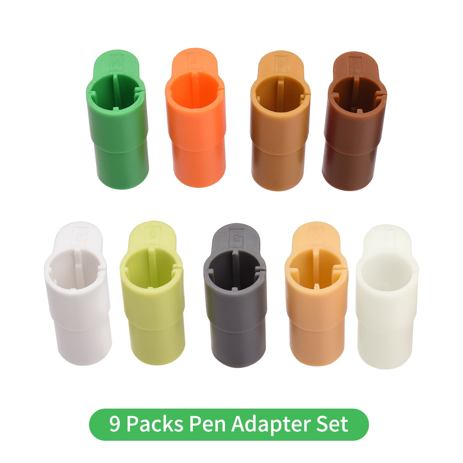 10 Packs Pen/Marker Adapter Set Compatible with Cricut (Explore AIR/AIR 2/Air 3, and Maker/Maker 3),Pen Adapter Compatible with Sharpie/BIC/Crayola