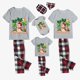 thumbnail image 3 of Pijamas familiares navideños a juego, conjuntos de pijamas grises de muñeco de nieve, Navidad en julio, 3 of 3