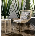 thumbnail image 3 of Green White Cloverleaf Indoor Outdoor Throw Pillow, 3 of 4