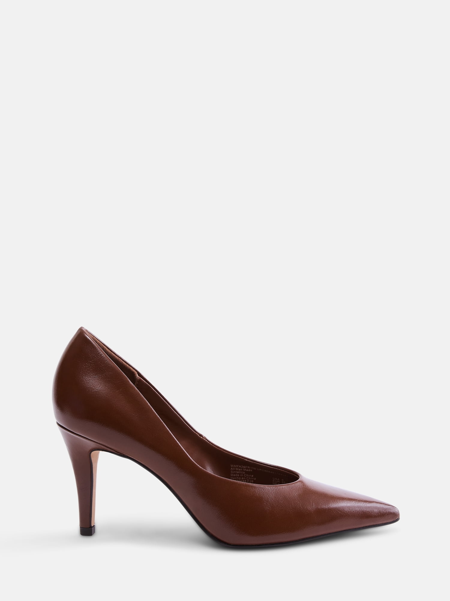 Free Assembly Women's Faux Leather Pointed Toe Pumps