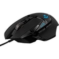 thumbnail image 1 of Logitech G502 Hero Mouse Gaming con Cable, Sensor Hero 25K, LIGHTSYNC RGB, Peso Ajustable, 11 Botones programables, Memoria integrada - Negro, 1 of 5