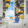 thumbnail image 7 of Kids Tractor Curtains, Construction Excavator Window Curtains for Boys Girls Bedroom - Thermal Insulated Room Curtains for Living Room, 2 Window Curtain Panels, 7 of 7