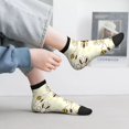 thumbnail image 6 of Uemuo Sweet Bee Printed Crew Socks, Moisture-Wicking Socks, Athletic Socks for Men Breathable Cushion Socks Casual Sport Socks for Running Traveling, 6 of 6