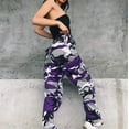 thumbnail image 5 of Women Camo Cargo Trousers Casual Pants Military Army Combat Camouflage Hip Hop Pants, 5 of 5