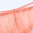 thumbnail image 3 of TANBOM Men's Breathable Mesh Low Rise Contoured Pouch Thong Underwear, Orange, 1-Pack, M, 3 of 6