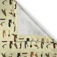 thumbnail image 6 of Ambesonne Egyptian Valance & Curtain, Antique Hieroglyph Forms, 55"x24", Multicolor, 6 of 7