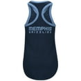 thumbnail image 3 of Women's G-III 4Her by Carl Banks Navy Memphis Grizzlies Showdown Scoop-Neck Racerback Tank Top, 3 of 3