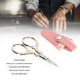 thumbnail image 4 of Stainless Steel Embroidery Scissors Set - Ergonomic Design Craft Scissors with Leather Cover, Crafting Tool for Sewing and Knitting, 4 of 7