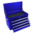 thumbnail image 5 of Seizeen Rolling Tool Box W/Wheels, 3-IN-1 Metal 6-Drawer Tool Chest Garage Storage Cabinet, Tool Chest Organizer with Handle for Workshop Home, Blue, 5 of 12