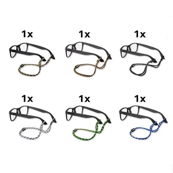 Carson Assorted Pack Paracord Eyewear Retainers Braided Nylon Design