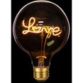 thumbnail image 2 of Ampoule LED E27 Filament G125 LOVE-3W-E27-220V-Ampoule Simple Ambre, 2 of 5