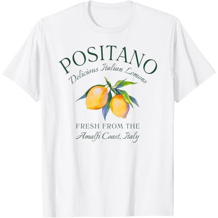 Amalfi Coast Italian Lemons Travel Graphic T-Shirt