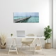 thumbnail image 2 of Stupell Industries Long Wharf Beach Paradise Distressed Ocean Waters Landscape Photography Gallery Wrapped Canvas Print Wall Art, 20 x 48, 2 of 6