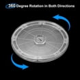 thumbnail image 3 of Uxcell Acrylic Lazy Susan Turntable, 7 Inch Clear Turntable Organizer Ball Bearing 360 Degree Rotating Tray for Spice Rack Table Cake Kitchen Pantry Decorating Bathrooms, 3 of 7