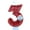 D, variant on Birthday Candle Cake Baseball Birthday Candle Cake Toppers Second Number Baseball Themed Cake Topper Decoration Two Years Candle Red Glitter Number Cake Topper Party Birthday Candle Cake Topper